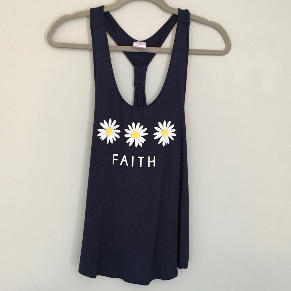 NWOT Racerback knot tank top